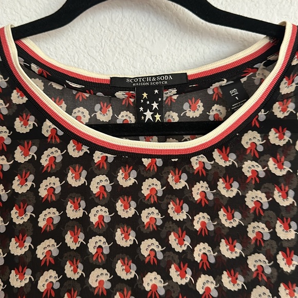 Scotch & Soda Madison Scotch gorgeous, semi sheer blouse S - Picture 3 of 10